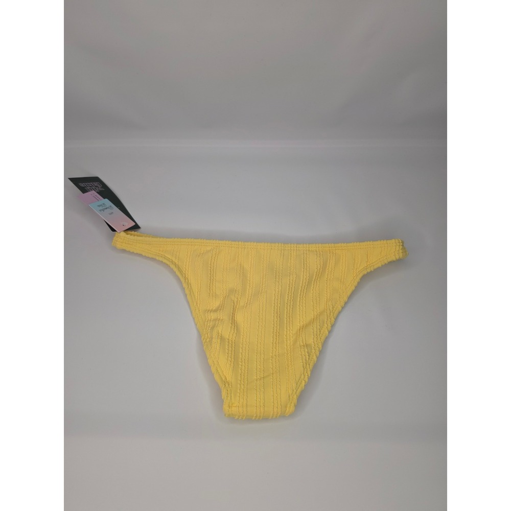 Wild Fable Textured Bikini Bottom Yellow XS NWT - Picture 2 of 2